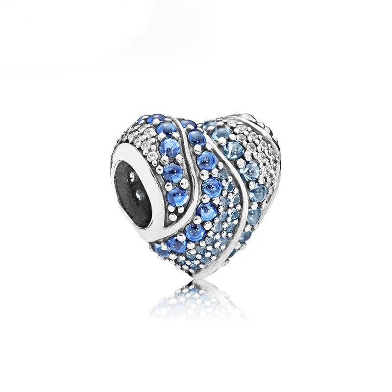 Heart Charm Beads for Bracelets - Family Love Collection
