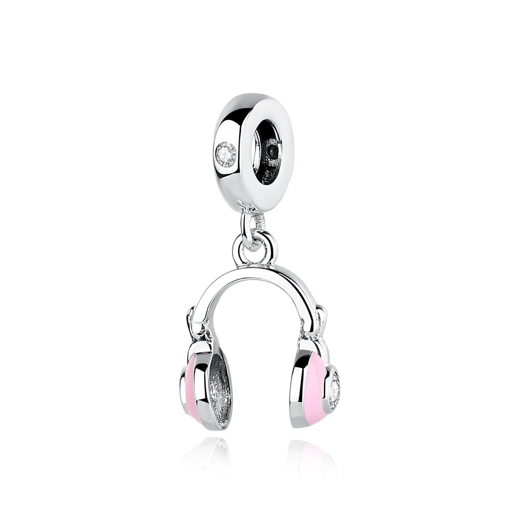 Sterling Silver Travel Charms - London, Paris, Suitcase Beads