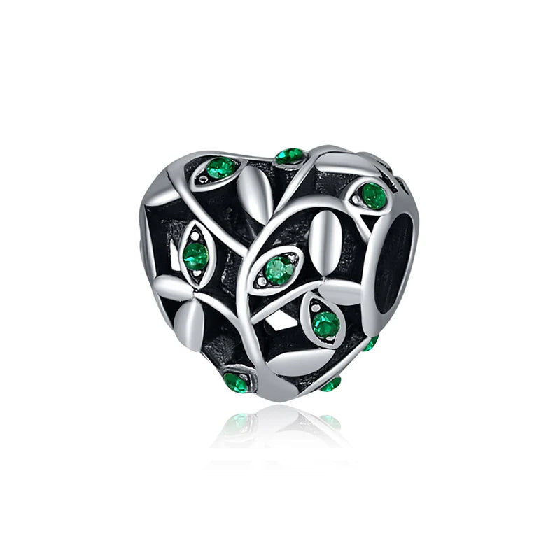 Heart Charm Beads for Bracelets - Family Love Collection