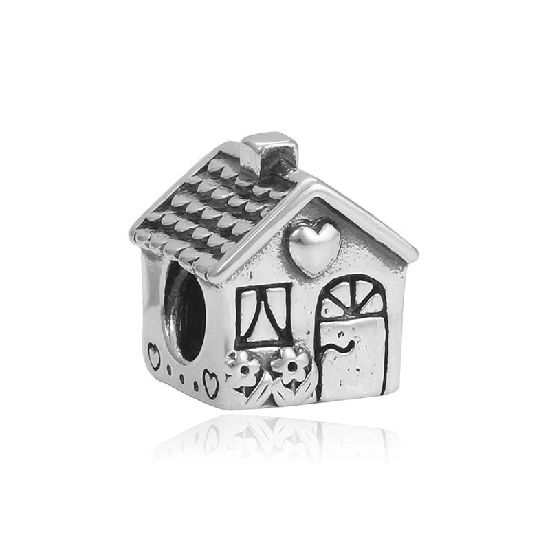 Heart Charm Beads for Bracelets - Family Love Collection