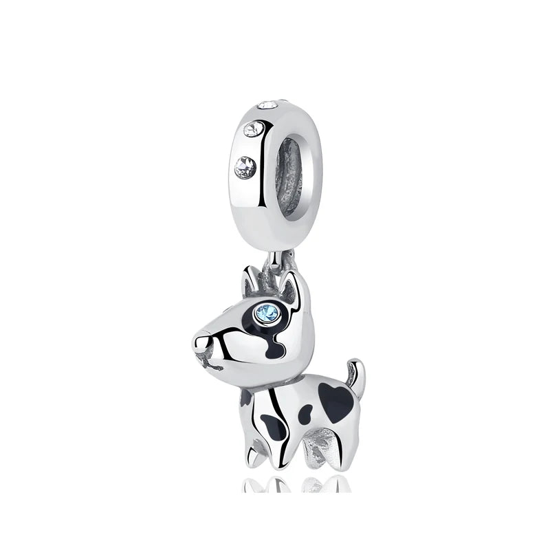 Sterling Silver Pet Paw Print Charms - Dog & Cat Lover Gift