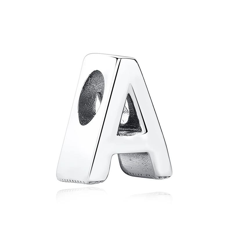 Sterling Silver Zodiac & Letter Charms - Personalized Alphabet Beads