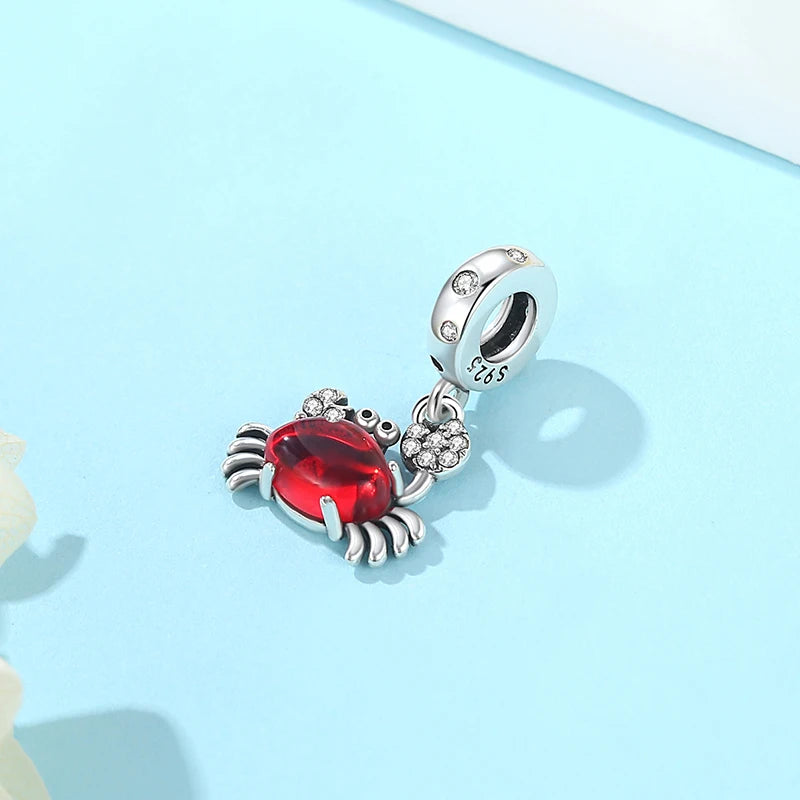 Sterling Silver Ocean Charms - Sea Turtle & Starfish Beads