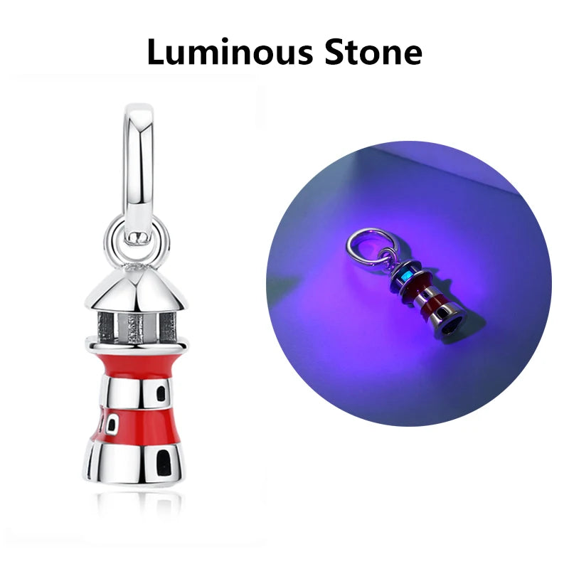 Sterling Silver Travel Charms - London, Paris, Suitcase Beads