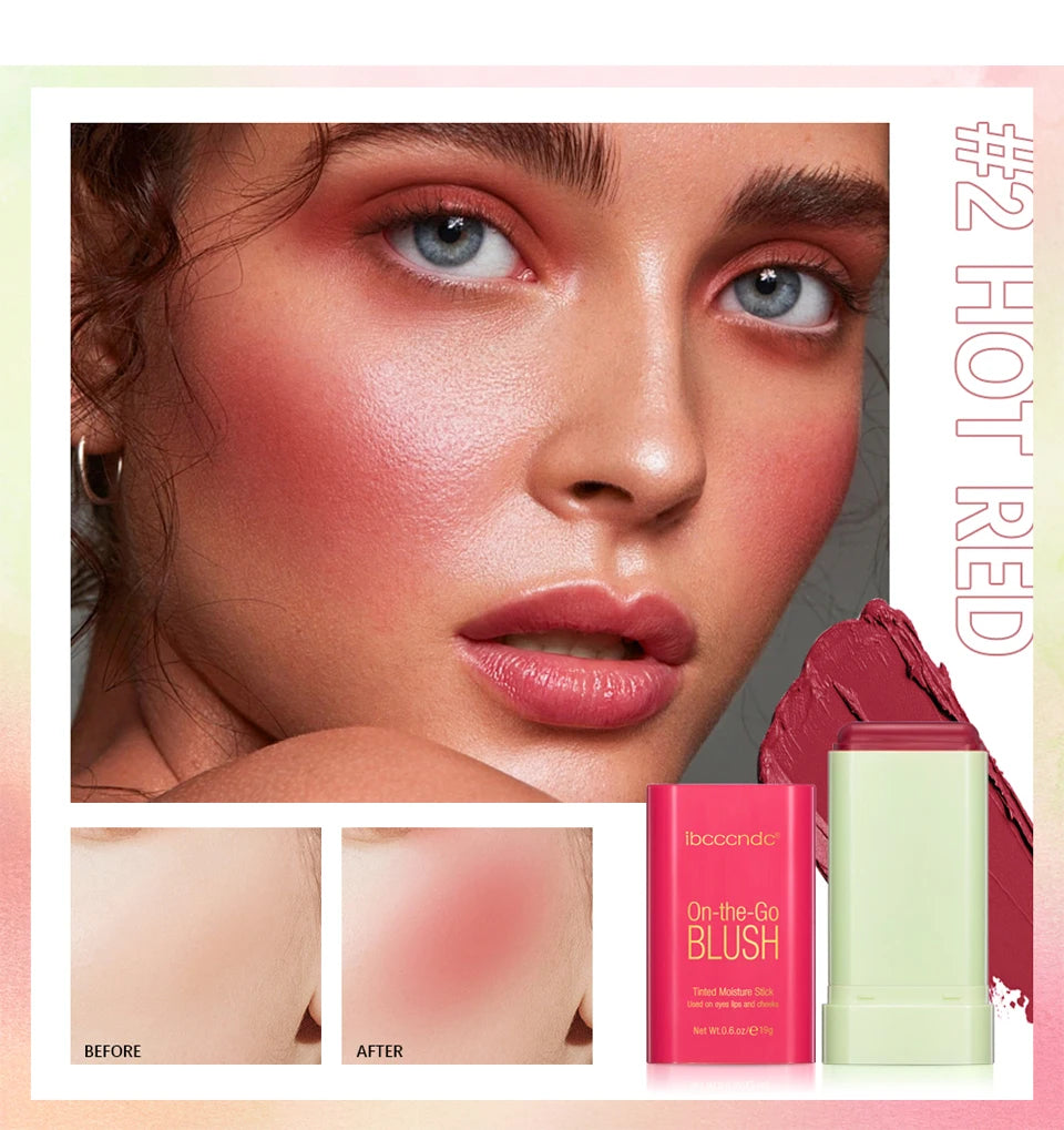 pixiBlush Cosmetic Blush Makeup Products Make Up Blusher Cosmetics Pink Blush in Bar Korean Palette Long lasting Matte Stick