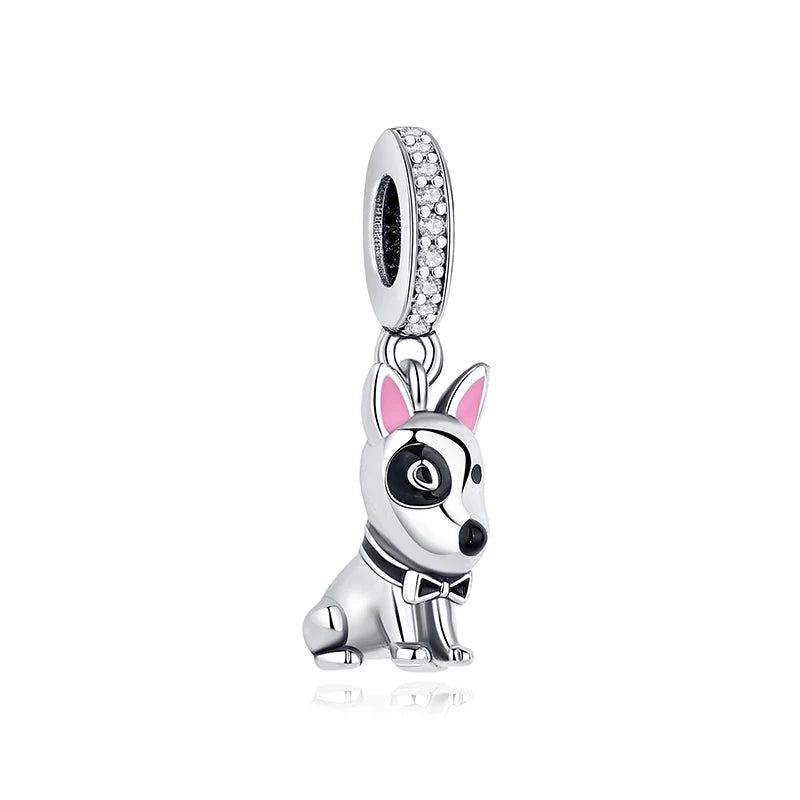 Sterling Silver Pet Paw Print Charms - Dog & Cat Lover Gift