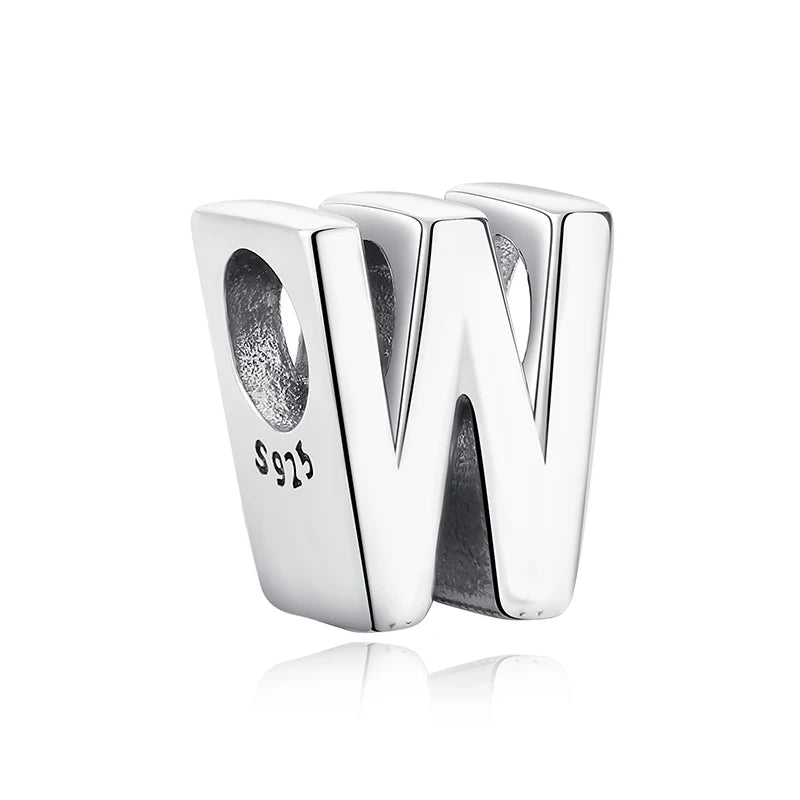 Sterling Silver Zodiac & Letter Charms - Personalized Alphabet Beads