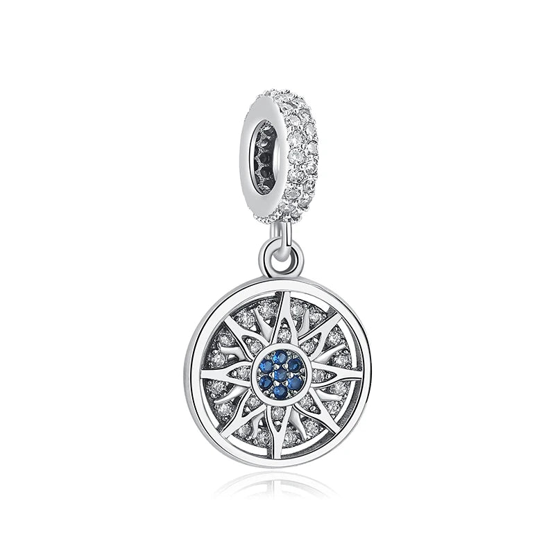 Sterling Silver Celestial Charms - Star, Moon, Sun & Spaceman Beads