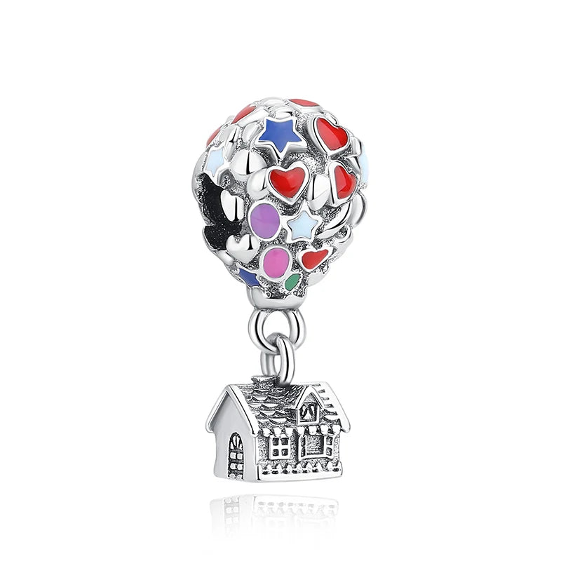 Sterling Silver Travel Charms - London, Paris, Suitcase Beads