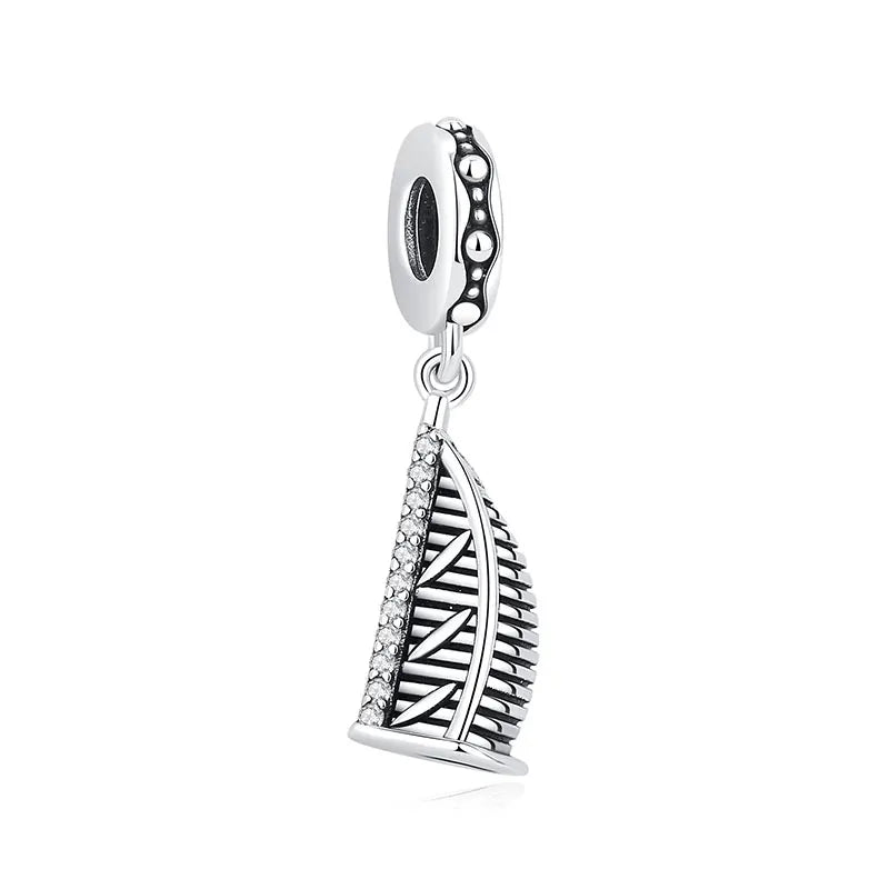 Sterling Silver Travel Charms - London, Paris, Suitcase Beads