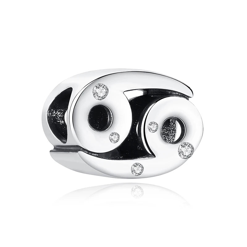 Sterling Silver Zodiac & Letter Charms - Personalized Alphabet Beads