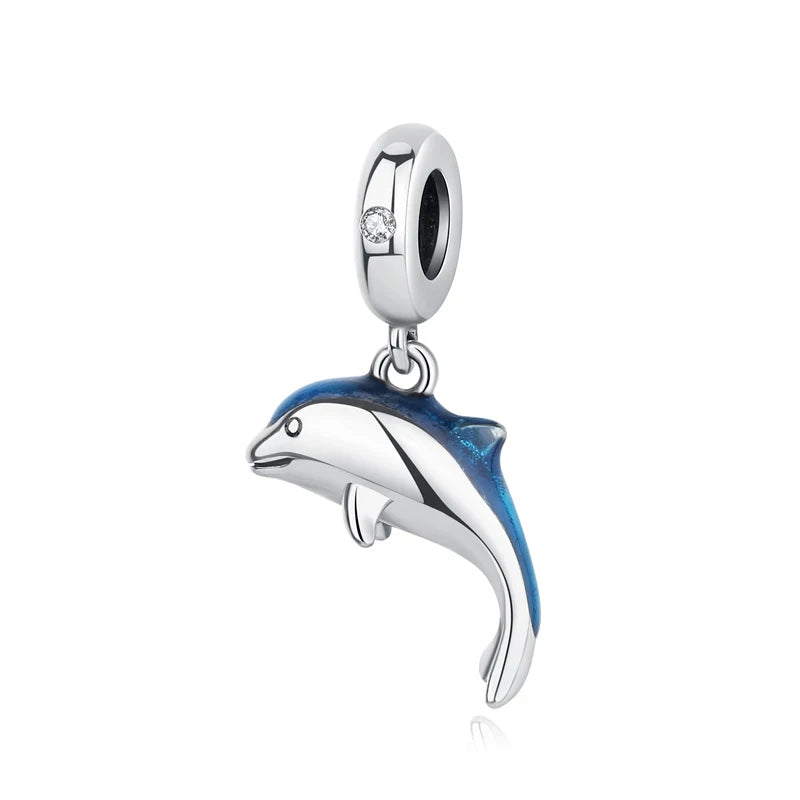 Sterling Silver Ocean Charms - Sea Turtle & Starfish Beads