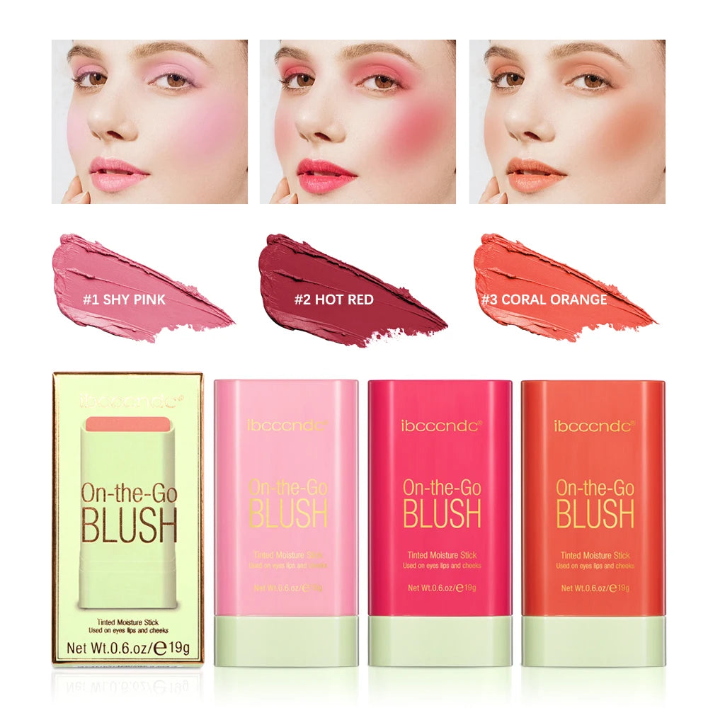 pixiBlush Cosmetic Blush Makeup Products Make Up Blusher Cosmetics Pink Blush in Bar Korean Palette Long lasting Matte Stick