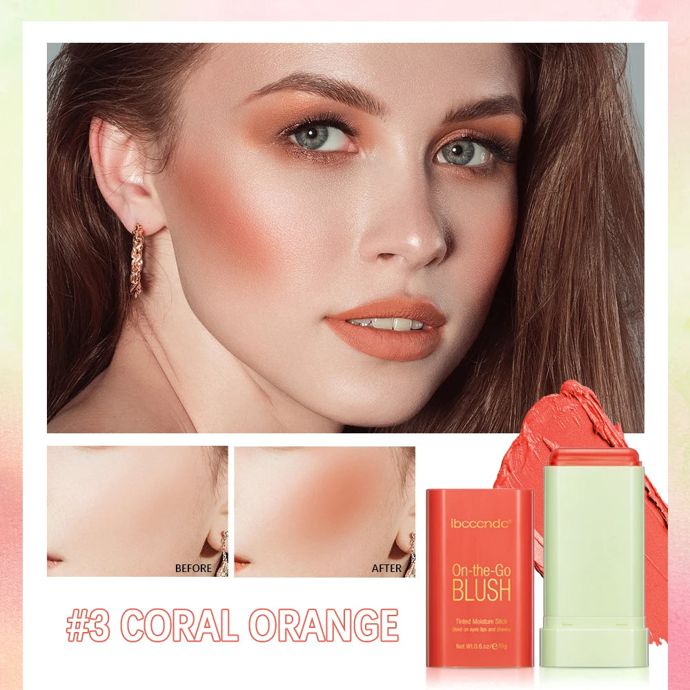 pixiBlush Cosmetic Blush Makeup Products Make Up Blusher Cosmetics Pink Blush in Bar Korean Palette Long lasting Matte Stick