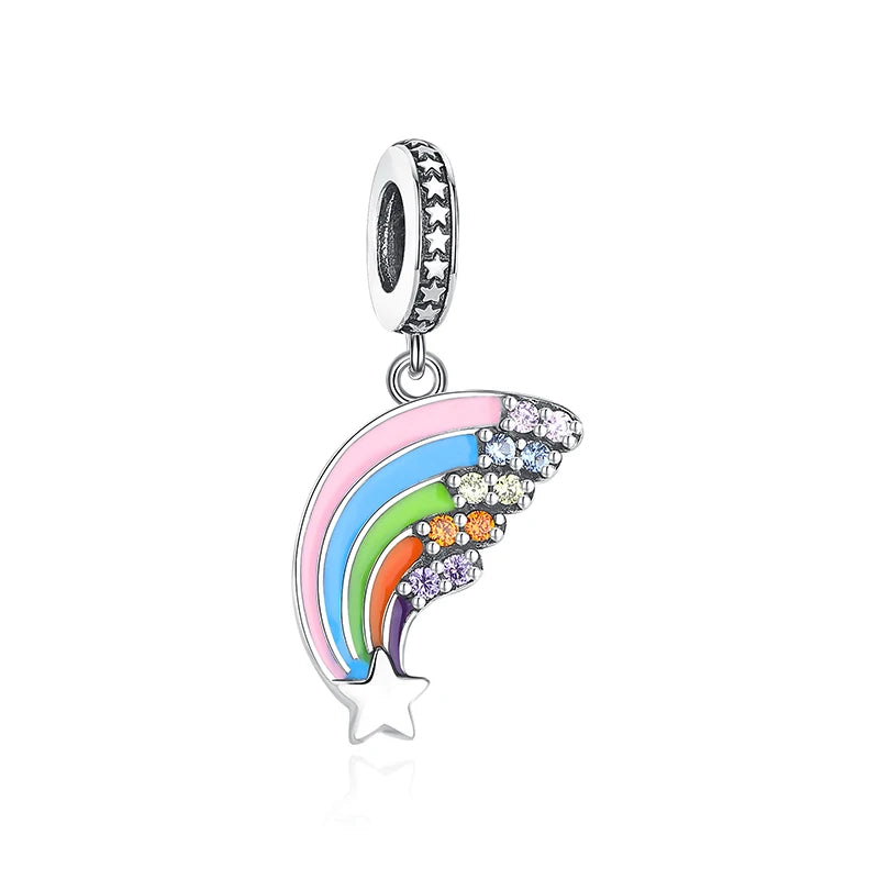Sterling Silver Celestial Charms - Star, Moon, Sun & Spaceman Beads