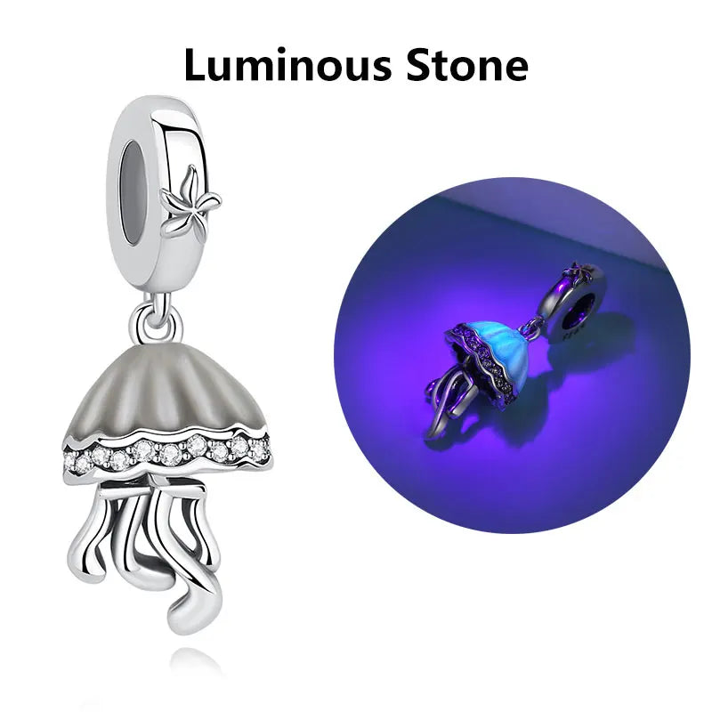 Sterling Silver Ocean Charms - Sea Turtle & Starfish Beads