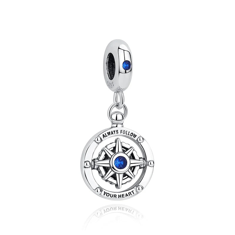 Sterling Silver Travel Charms - London, Paris, Suitcase Beads