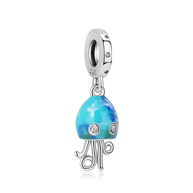 Sterling Silver Ocean Charms - Sea Turtle & Starfish Beads