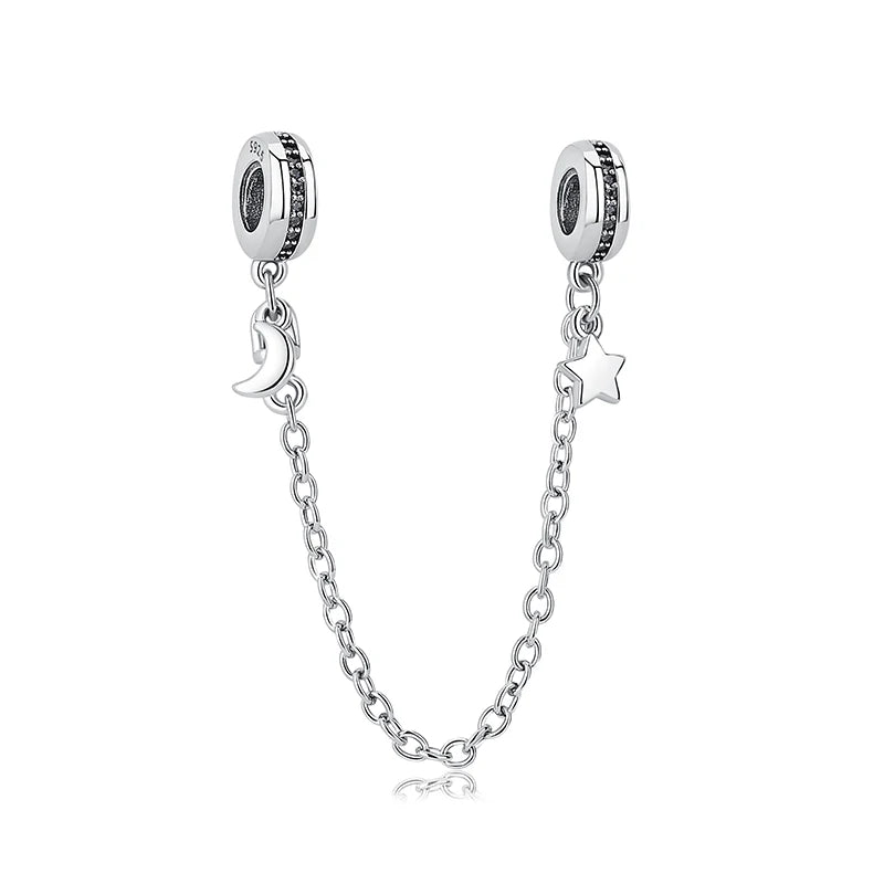 Sterling Silver Celestial Charms - Star, Moon, Sun & Spaceman Beads