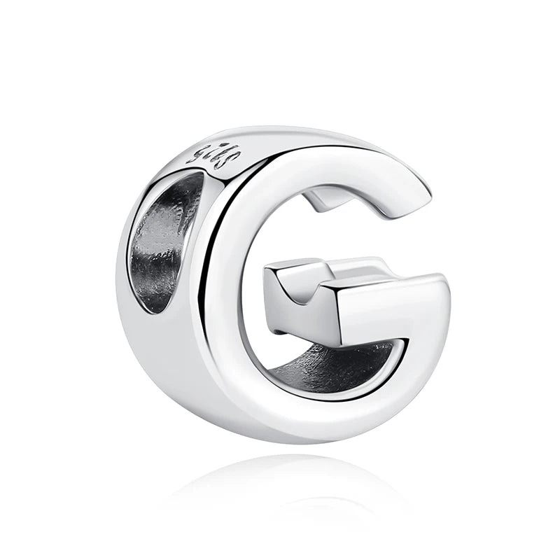 Sterling Silver Zodiac & Letter Charms - Personalized Alphabet Beads