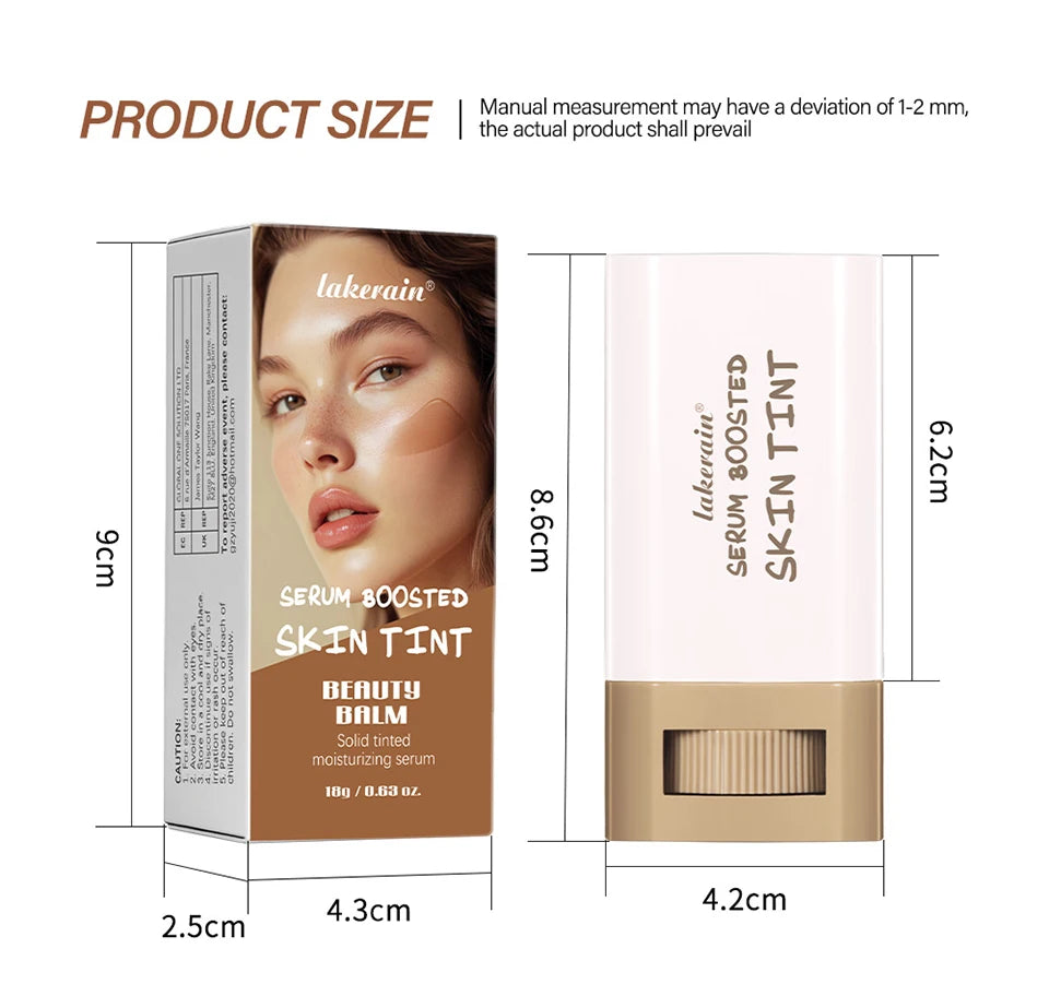 Skin Tint Foundation Stick - Waterproof Serum Makeup Gift