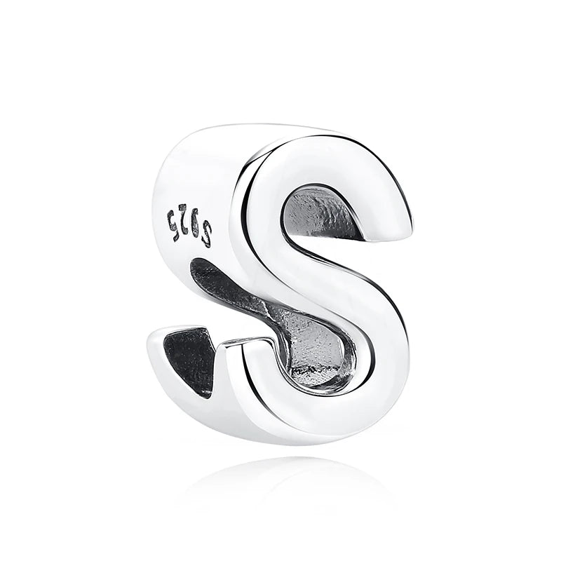 Sterling Silver Zodiac & Letter Charms - Personalized Alphabet Beads