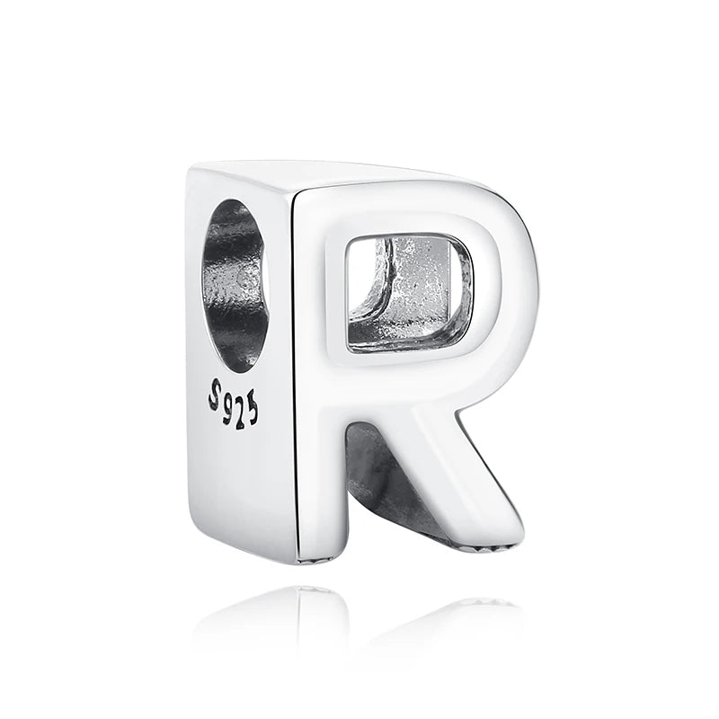 Sterling Silver Zodiac & Letter Charms - Personalized Alphabet Beads