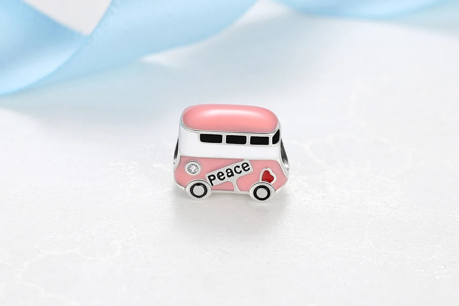 Sterling Silver Travel Charms - London, Paris, Suitcase Beads