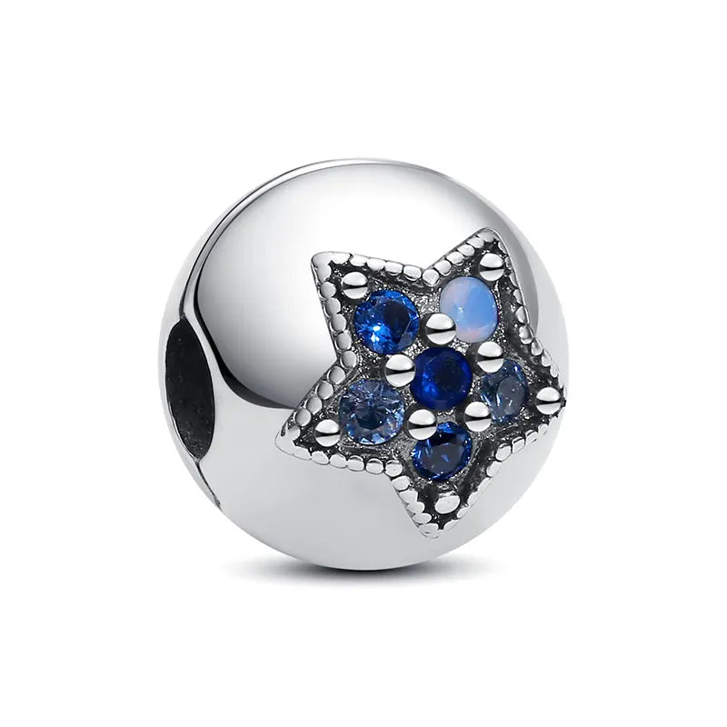 Sterling Silver Celestial Charms - Star, Moon, Sun & Spaceman Beads