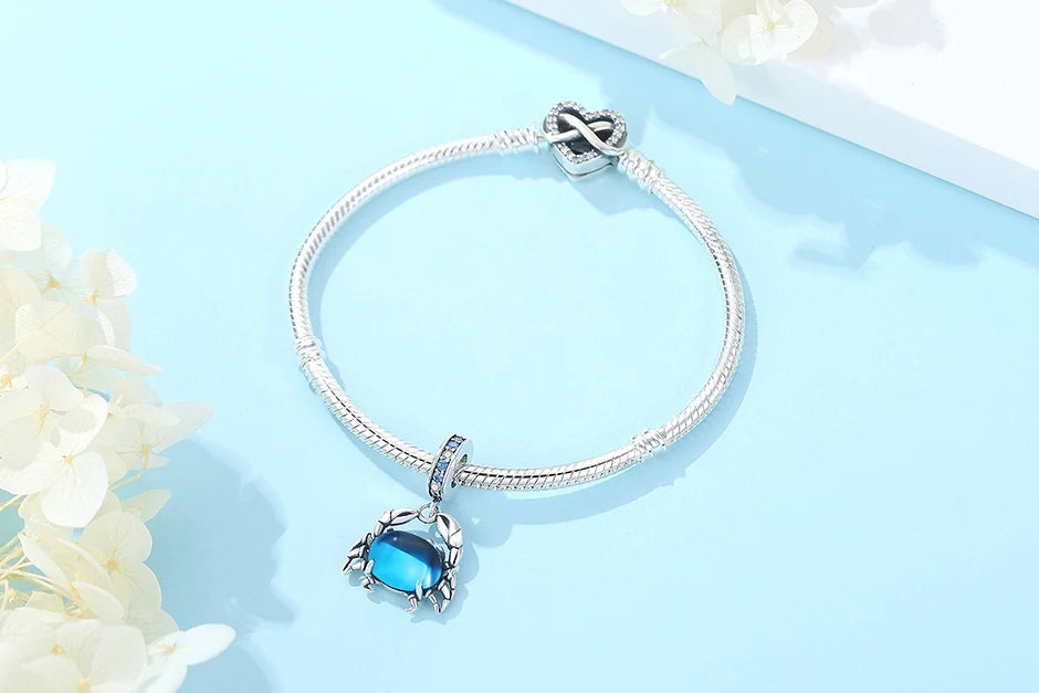 Sterling Silver Ocean Charms - Sea Turtle & Starfish Beads
