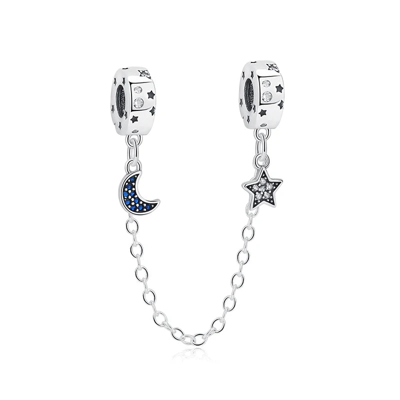 Sterling Silver Celestial Charms - Star, Moon, Sun & Spaceman Beads