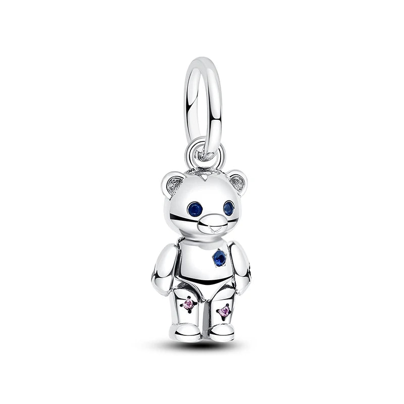 Sterling Silver Celestial Charms - Star, Moon, Sun & Spaceman Beads