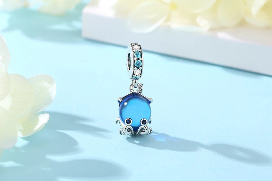 Sterling Silver Ocean Charms - Sea Turtle & Starfish Beads