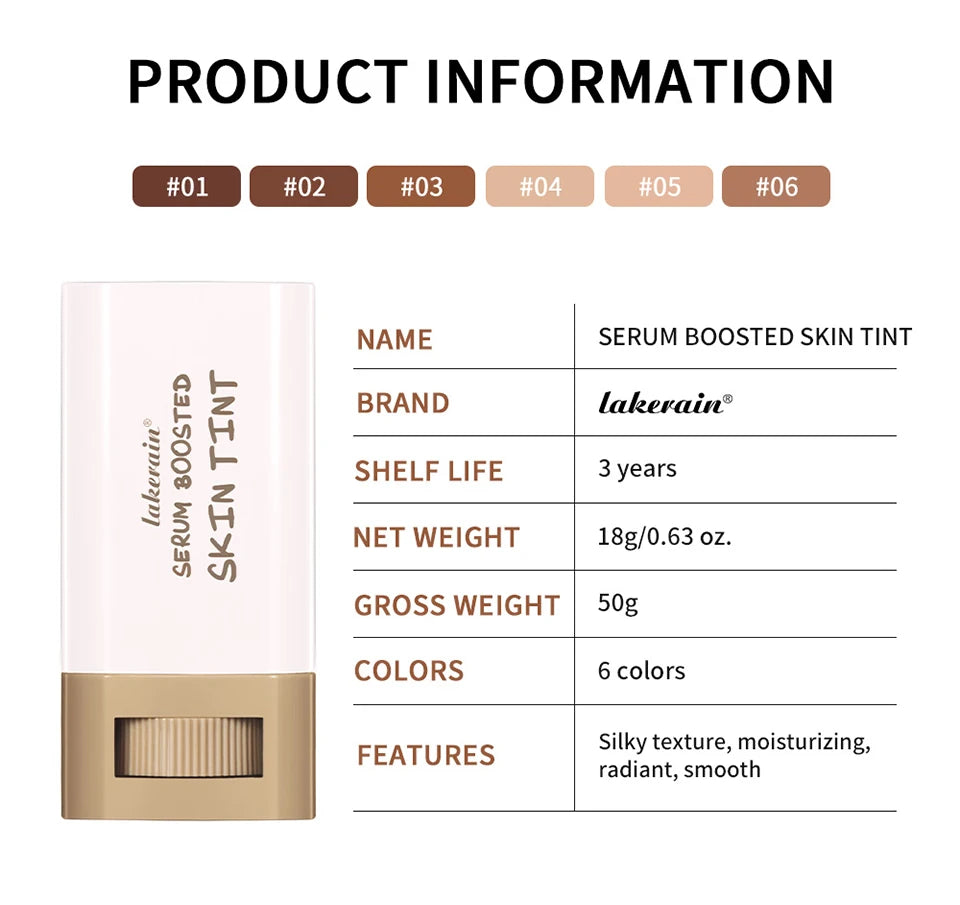 Skin Tint Foundation Stick - Waterproof Serum Makeup Gift