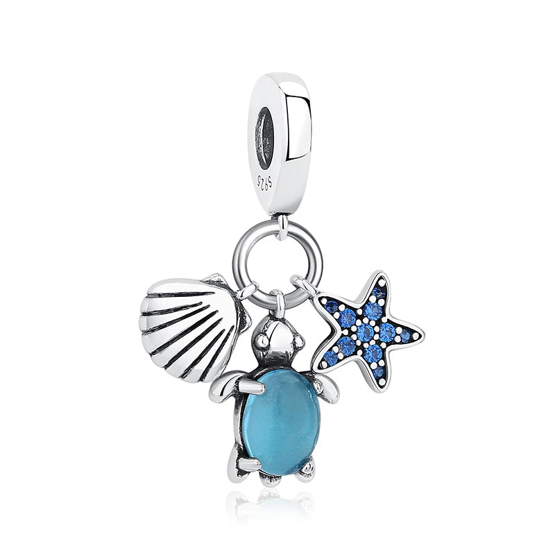 Sterling Silver Travel Charms - London, Paris, Suitcase Beads