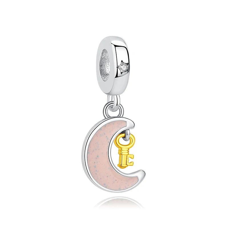 Sterling Silver Celestial Charms - Star, Moon, Sun & Spaceman Beads