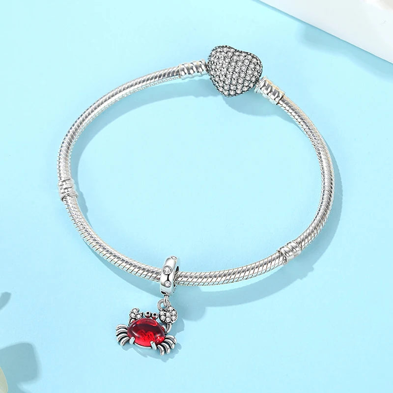 Sterling Silver Ocean Charms - Sea Turtle & Starfish Beads