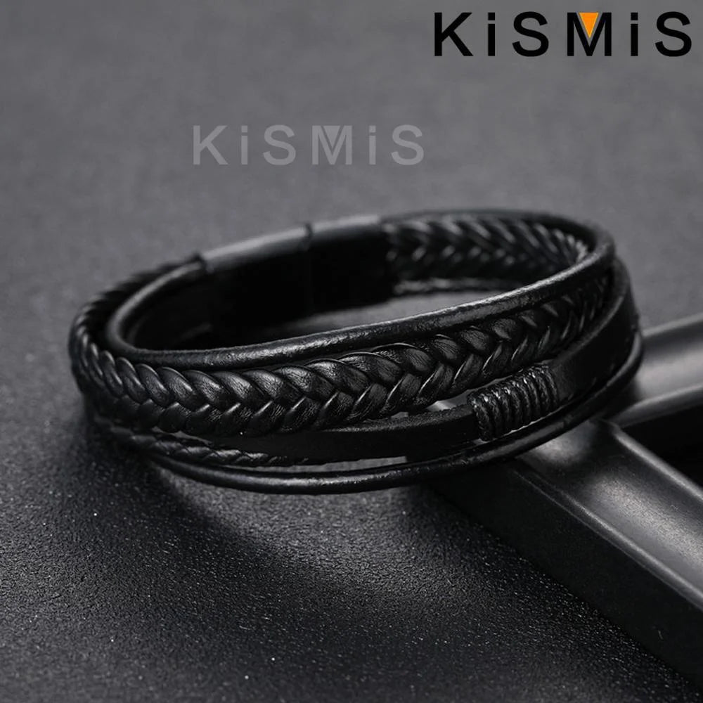 Men's Multilayer Leather Bracelet - Birthday Gift