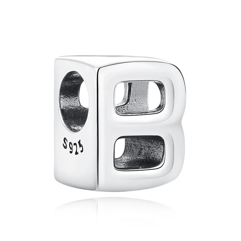 Sterling Silver Zodiac & Letter Charms - Personalized Alphabet Beads