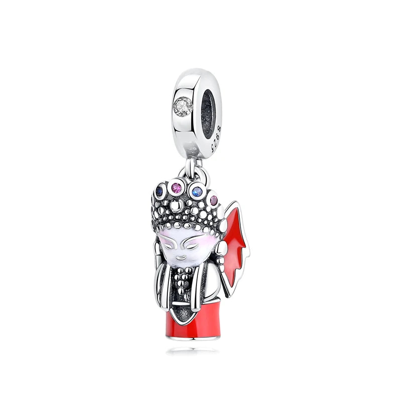 Sterling Silver Travel Charms - London, Paris, Suitcase Beads