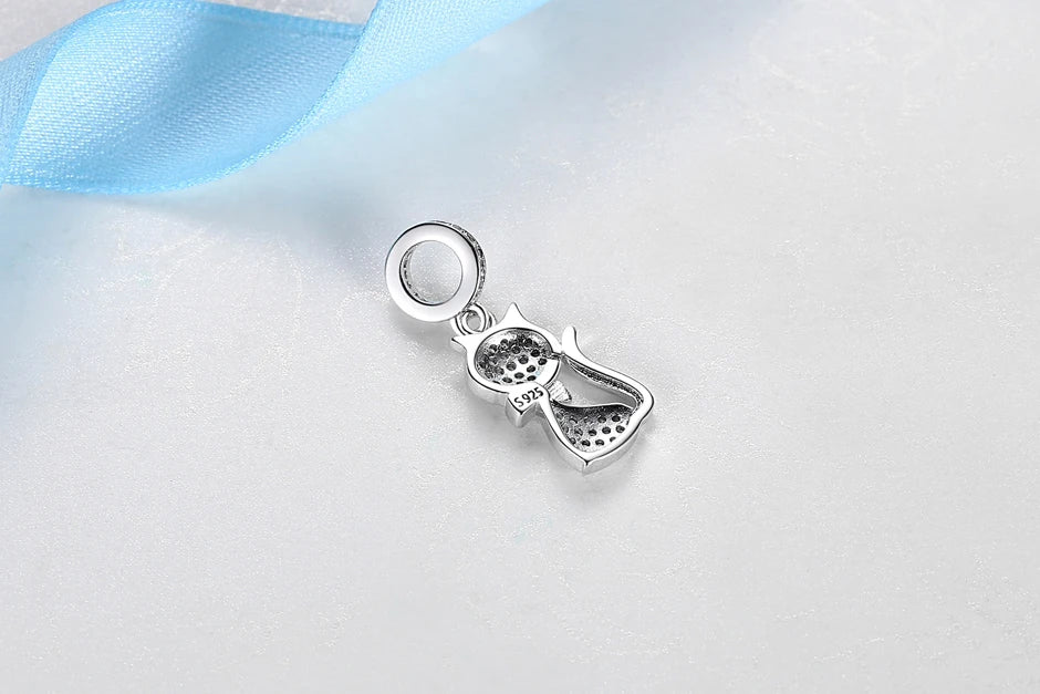 Sterling Silver Pet Paw Print Charms - Dog & Cat Lover Gift