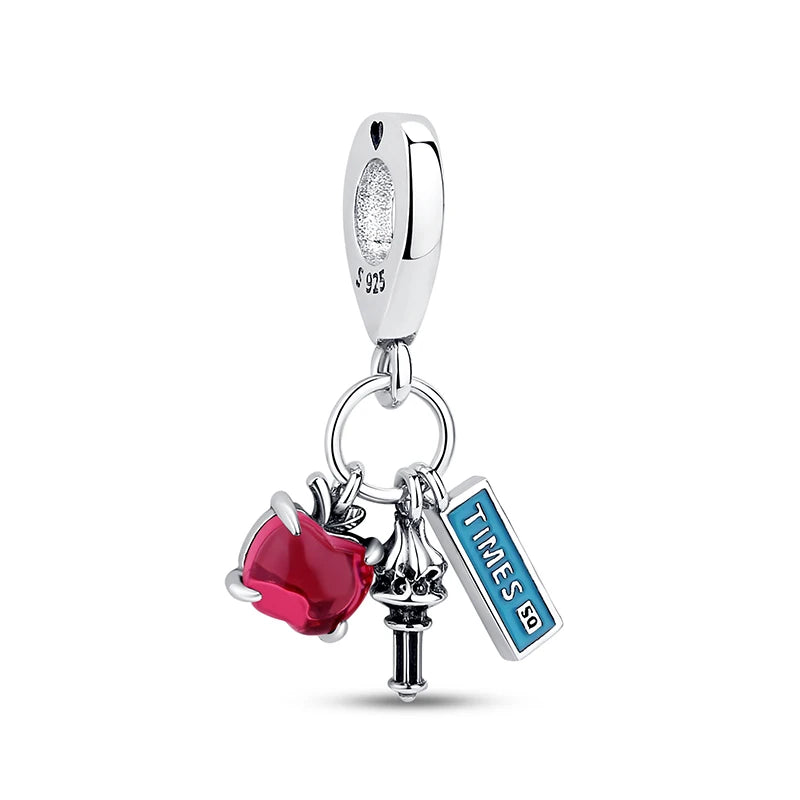 Sterling Silver Travel Charms - London, Paris, Suitcase Beads